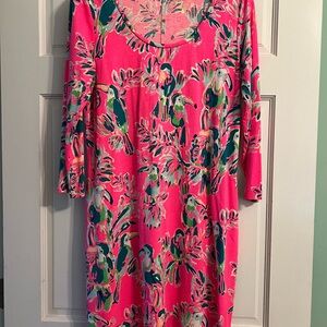 Lilly Pulitzer Pink and Green Patterned Dress